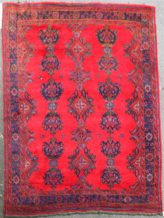 An Ushak carpet, 12ft 1in by 10ft 1in.